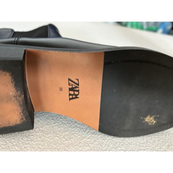 Zara Women's Boots Black EUC Chelsea Ankle Bootie EU Size 38 US 7.5–8 - Picture 11 of 15